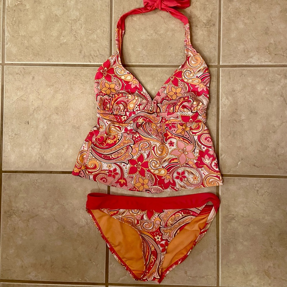 Athleta Tankini Set Size Medium